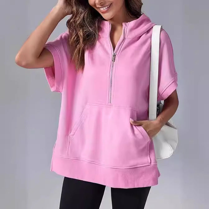 Pull à capuche décontracté pour femmes avec fermeture éclair Chic und Stil