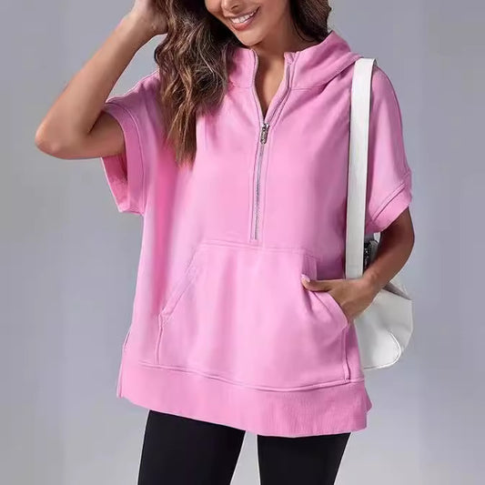 Pull à capuche décontracté pour femmes avec fermeture éclair Chic und Stil