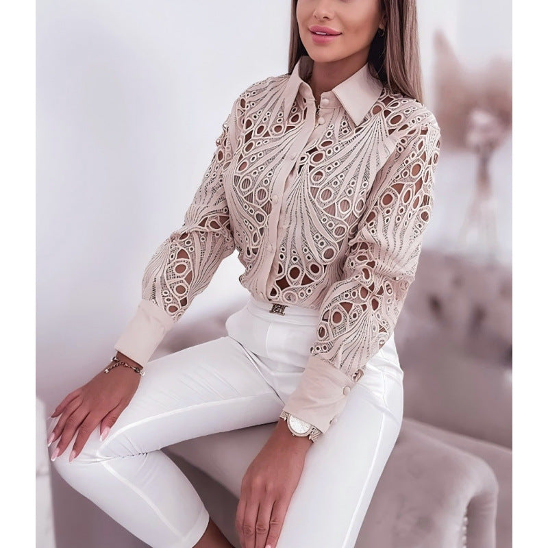 Blouse élégante pour femmes avec un design unique à découpe Chic und Stil