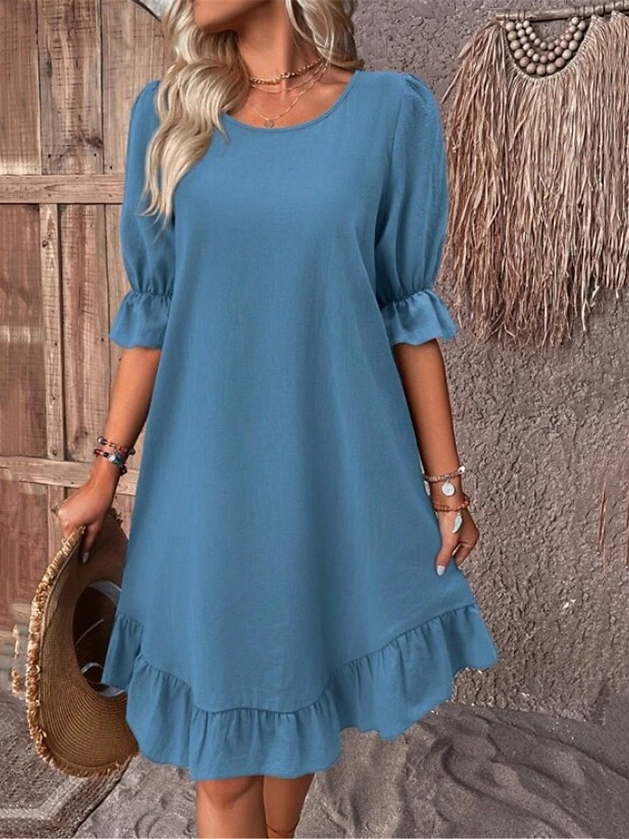 Robe ample à volants pour femme Chic und Stil