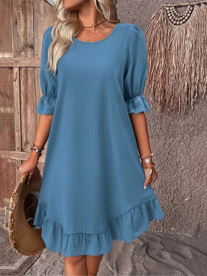 Robe ample à volants pour femme Chic und Stil