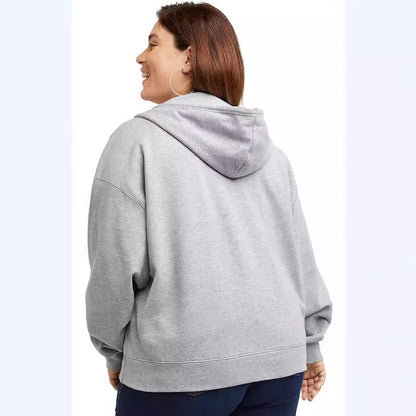 Dame veste à capuche décontractée avec zip intégral et poches pratiques Chic und Stil