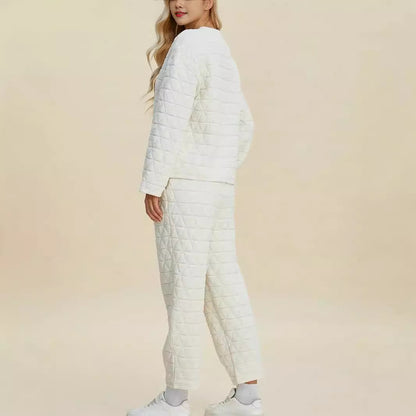 Dames Ensemble de détente matelassé Chic und Stil