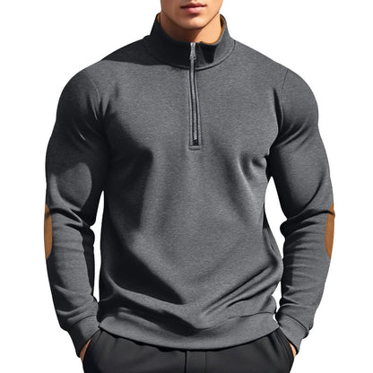 Men's functional pullover with high collar and zipper Chic and style