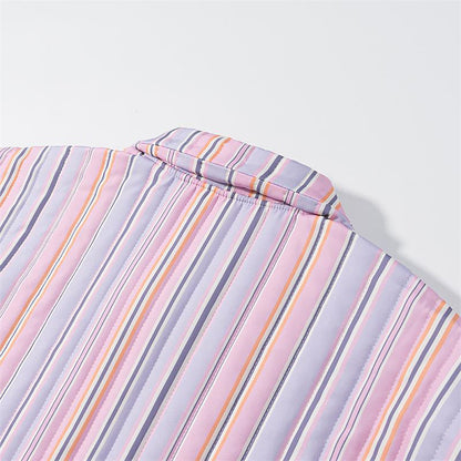 Dames cardigan matelassé avec motif rayé à la mode Chic und Stil