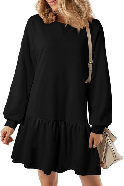Robe décontractée pour femmes avec une coupe ample et des manches volumineuses Chic und Stil