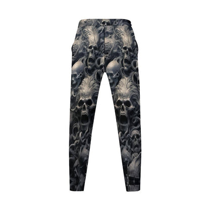 Men's cargo pants with unique skull pattern and elastic waist Chic und Stil