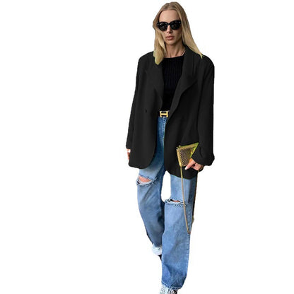 Blazer oversize décontracté pour femmes avec une coupe moderne et des détails élégants Chic und Stil