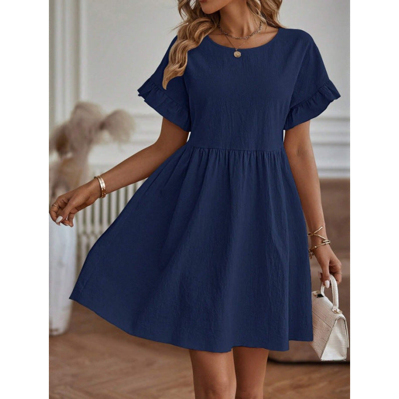 Robe d'été pour femmes avec ourlet froncé Chic und Stil