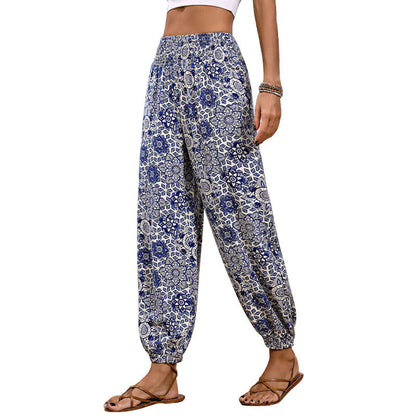 Bohemian Woman Chic Beach Pants and Style