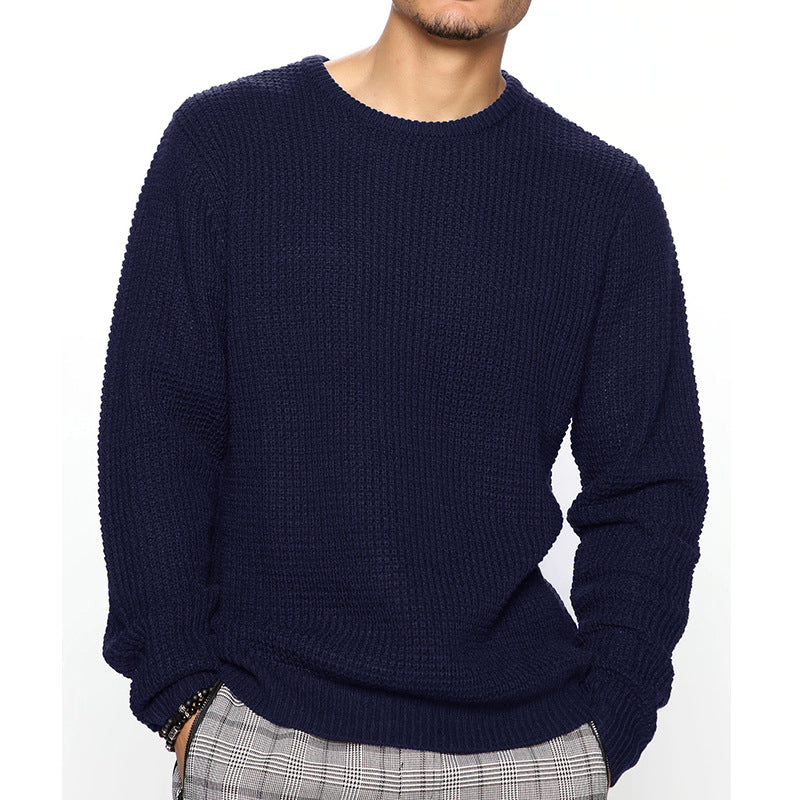 Pull-over en grosse maille pour homme avec motif texturé et coupe décontractée Chic und Stil