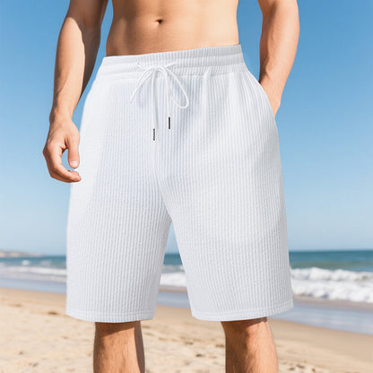 Shorts décontractés pour hommes avec taille élastique et poches latérales pratiques Chic und Stil