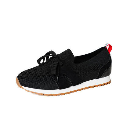 Baskets de sport pour femmes avec un dessus en tricot respirant et des accents élastiques Chic und Stil