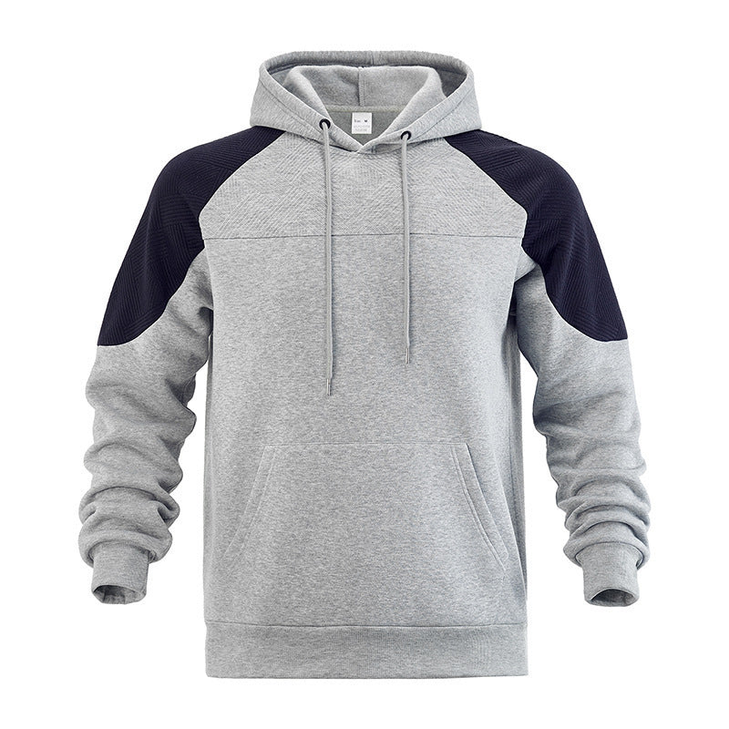 Sweat-Hoodie sportif pour hommes avec des manches structurées et poche kangourou Chic und Stil