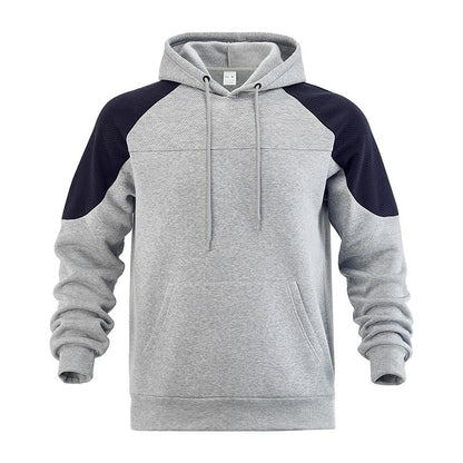 Sweat-Hoodie sportif pour hommes avec des manches structurées et poche kangourou Chic und Stil