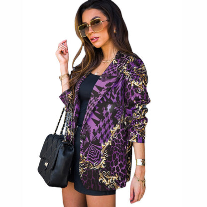 Blazer féminin à motifs magnifiques et détails élégants Chic und Stil