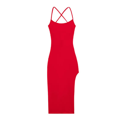 Robe maxi à découpes sur les côtés pour femmes Chic und Stil