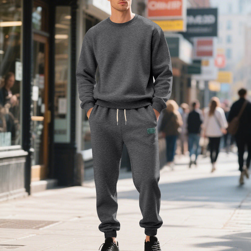 Costume de loisirs sportif pour hommes en mélange de coton doux Chic und Stil