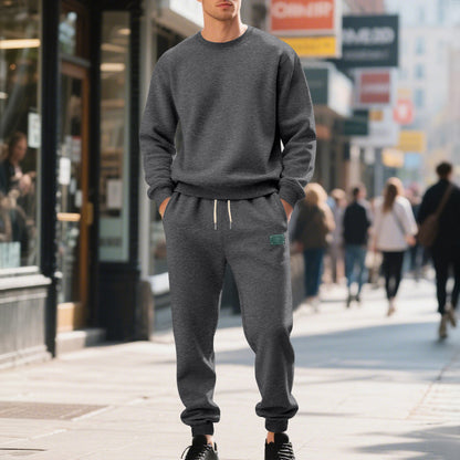 Costume de loisirs sportif pour hommes en mélange de coton doux Chic und Stil