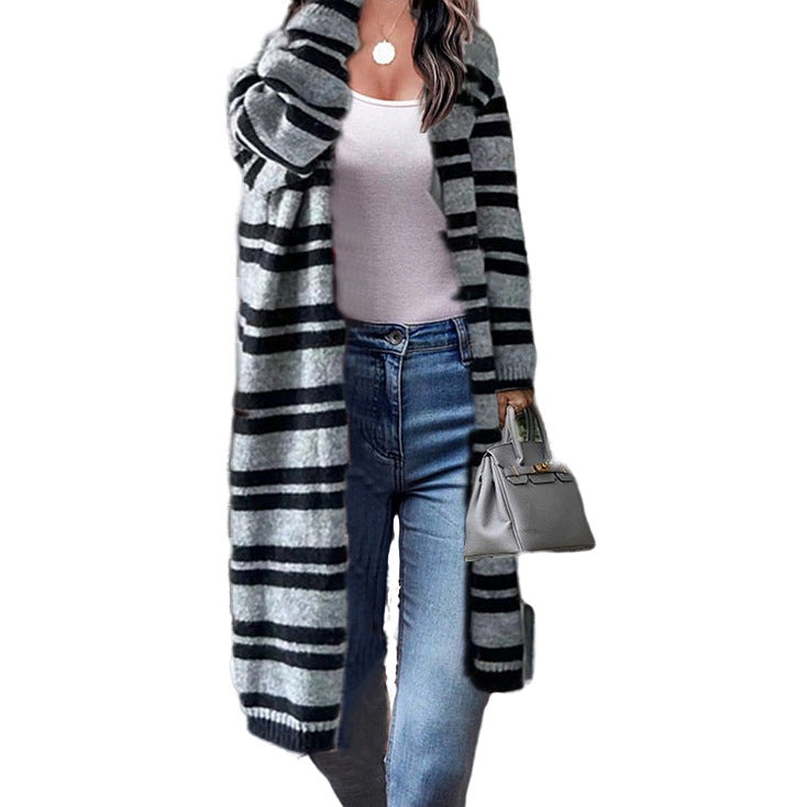 Dames casual cardigan avec design rayé Chic und Stil