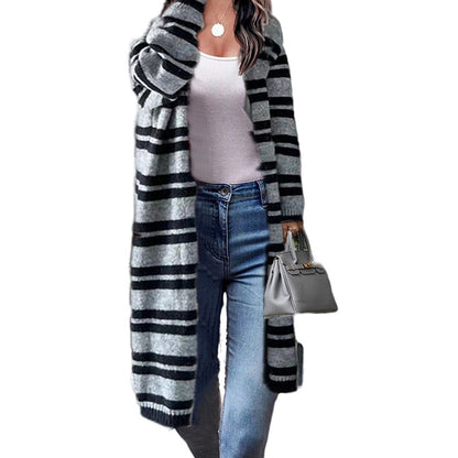 Dames casual cardigan avec design rayé Chic und Stil