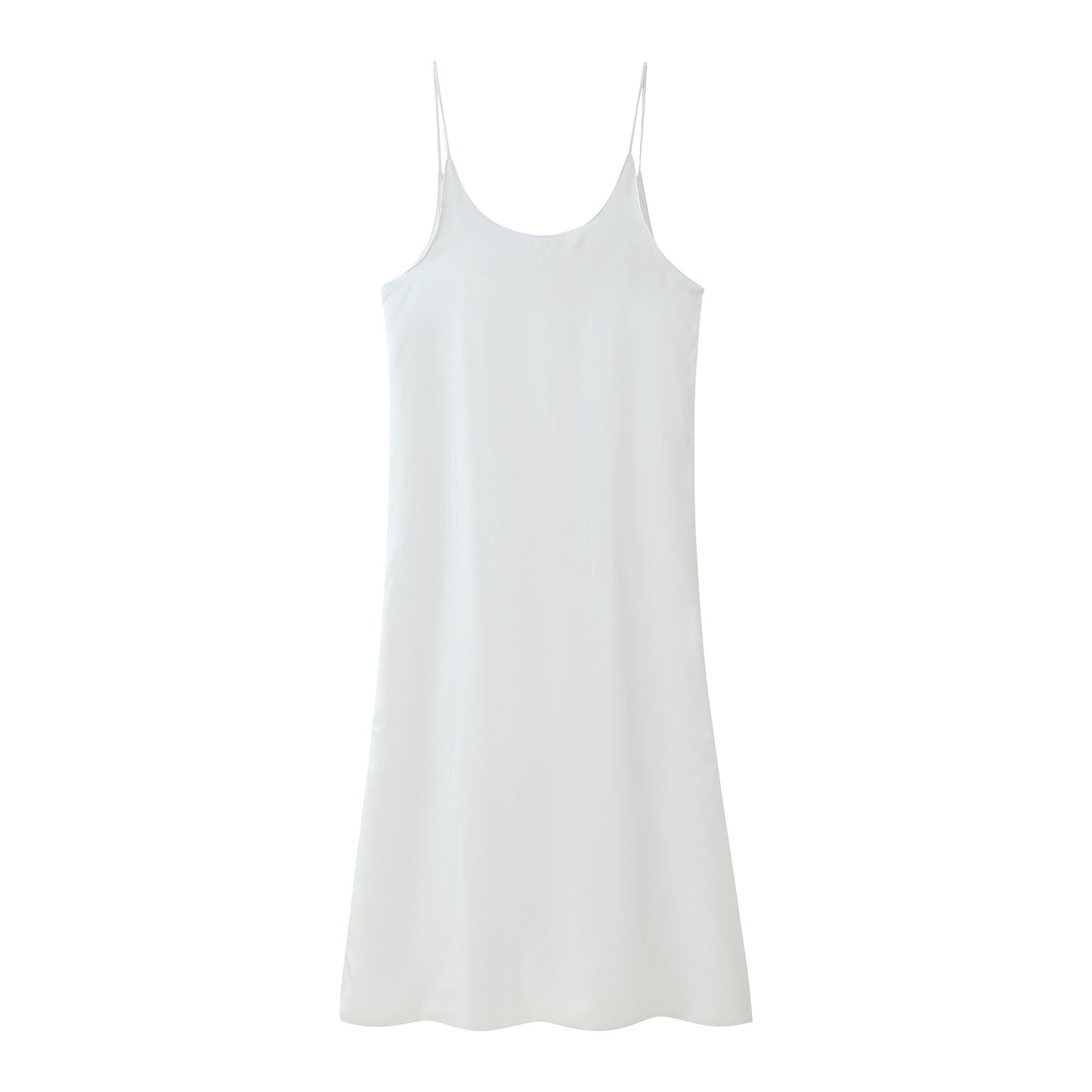 Robe à bretelles spaghetti pour dames avec une coupe élégante et un matériau fluide Chic und Stil