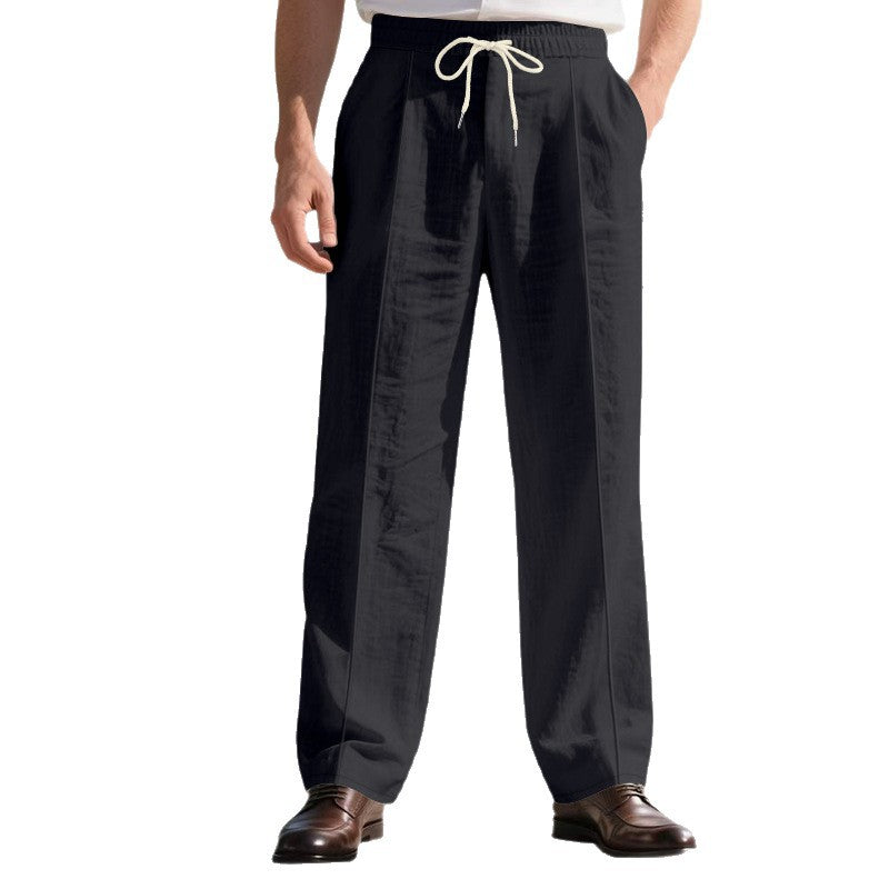 Elegant travel pants for men with adjustable drawstring and breathable fabric Chic und Stil