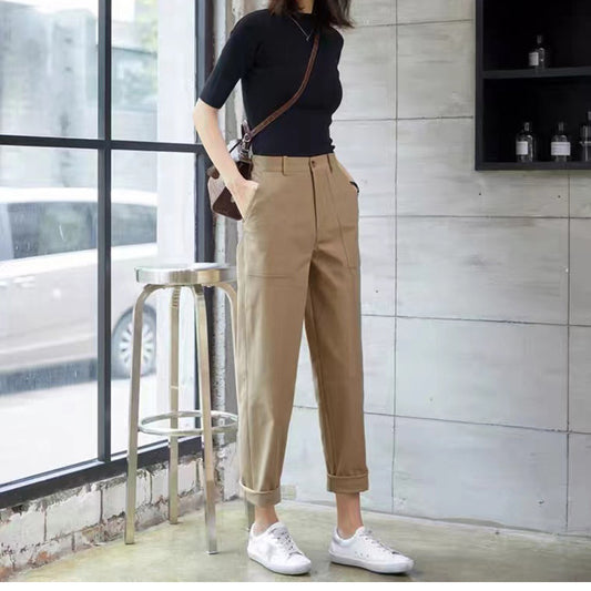 Pantalons utilitaires taille haute pour femmes Chic und Stil
