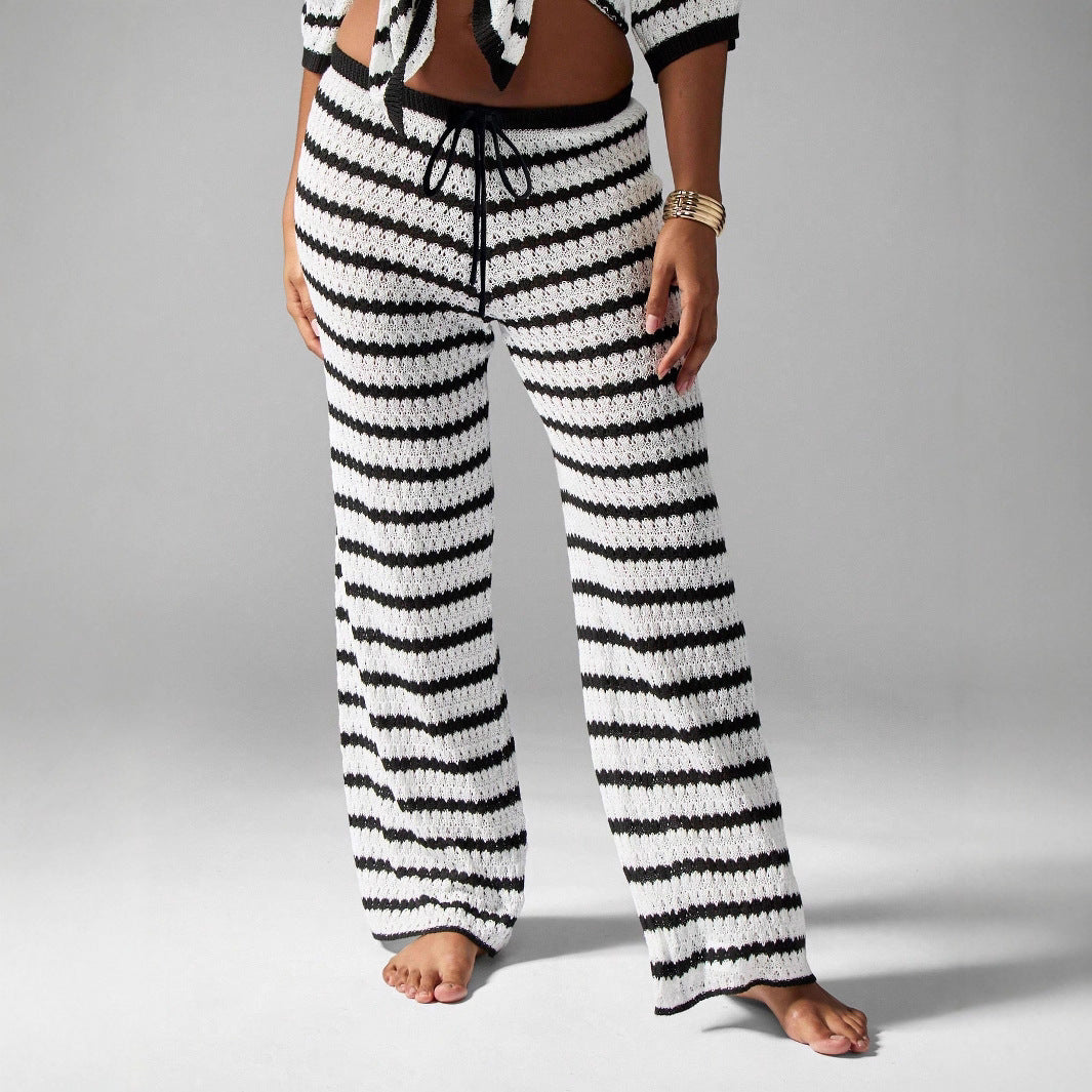 Casual knit pants Stras for women from Chic und Stil