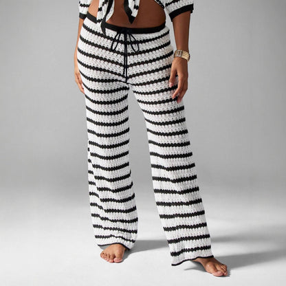 Casual knit pants Stras for women from Chic und Stil