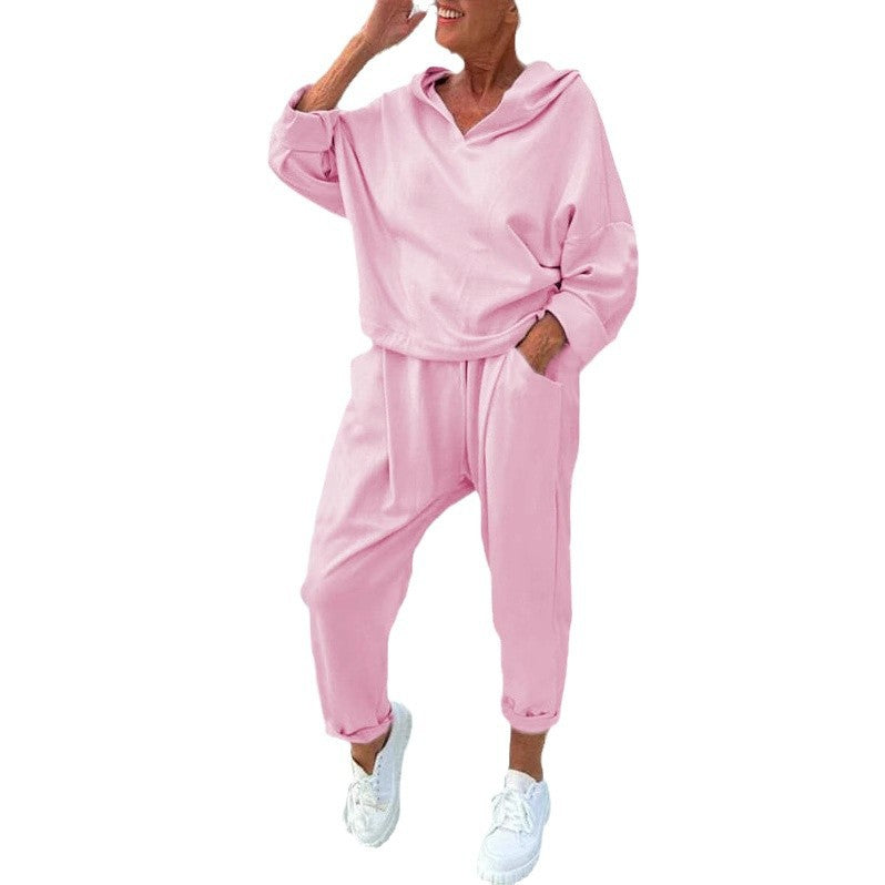 Dames Ensemble de détente confortable avec pull oversized et pantalon de jogging Chic und Stil