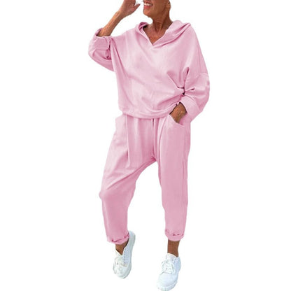 Dames Ensemble de détente confortable avec pull oversized et pantalon de jogging Chic und Stil