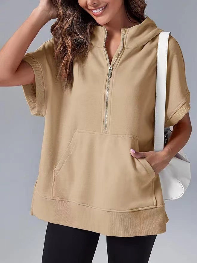 Pull à capuche décontracté pour femmes avec fermeture éclair Chic und Stil