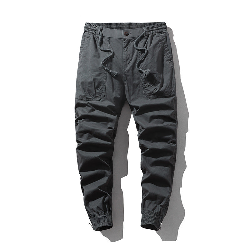 Men's cargo pants with elastic waistband and practical side pockets Chic and Style