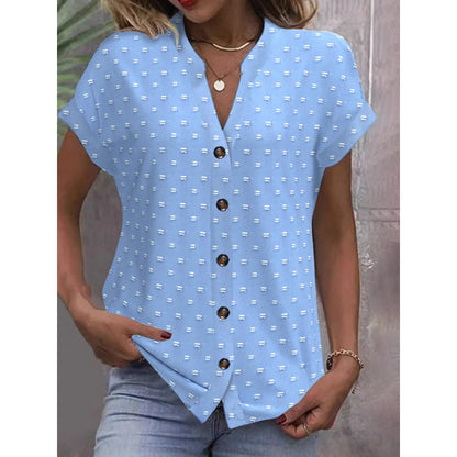 Chemise à manches courtes Damen modisches Chic und Stil