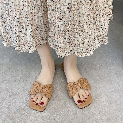 Sandales à lanières en simili cuir avec look tressé Chic und Stil