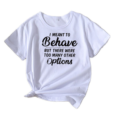 Dames Casual Humor T-Shirt Chic und Stil