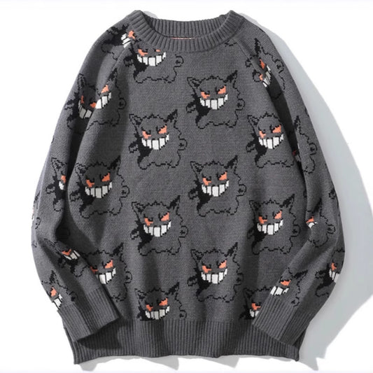 Dames Pull confortable avec motif graphique joyeux Chic und Stil