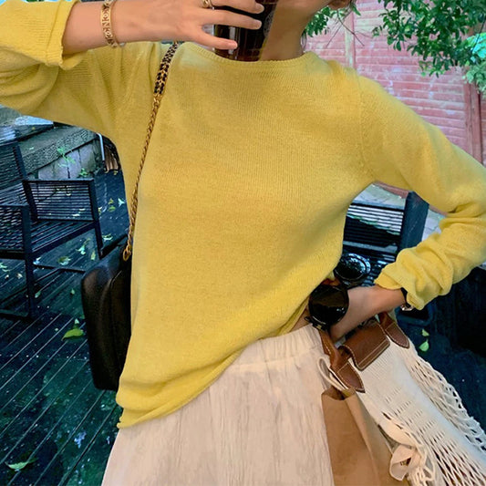 Ensemble de pull en tricot décontracté pour femmes et shorts ajustés Chic und Stil