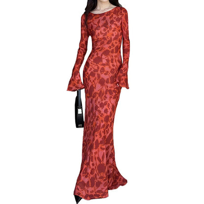 Robe maxi fluide à imprimé floral Chic und Stil