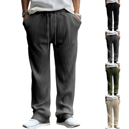 Ladies High Quality Chic Pleated Pants