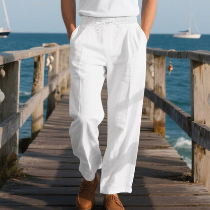 Men's casual beach pants with adjustable waistband and breathable material Chic and Style