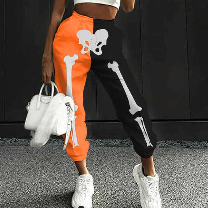 Pantalon de jogging sportif pour femmes avec impression frappante Chic und Stil