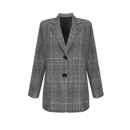 Blazer carré pour dames avec coupe classique et détails élégants Chic und Stil