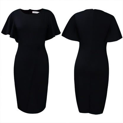 Robe fourreau pour femmes avec des manches cloche élégantes et une coupe cintrée Chic und Stil