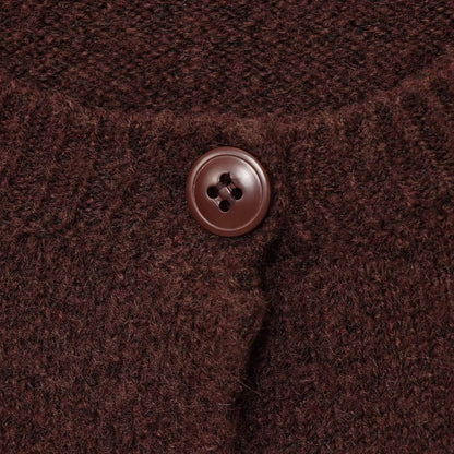 Dames élégante cardigan avec fermeture à bouton et col rond Chic und Stil