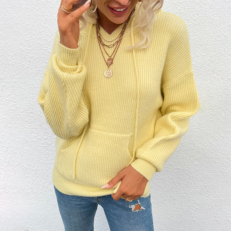Sweat à capuche décontracté pour femmes avec structure en côtes Chic und Stil