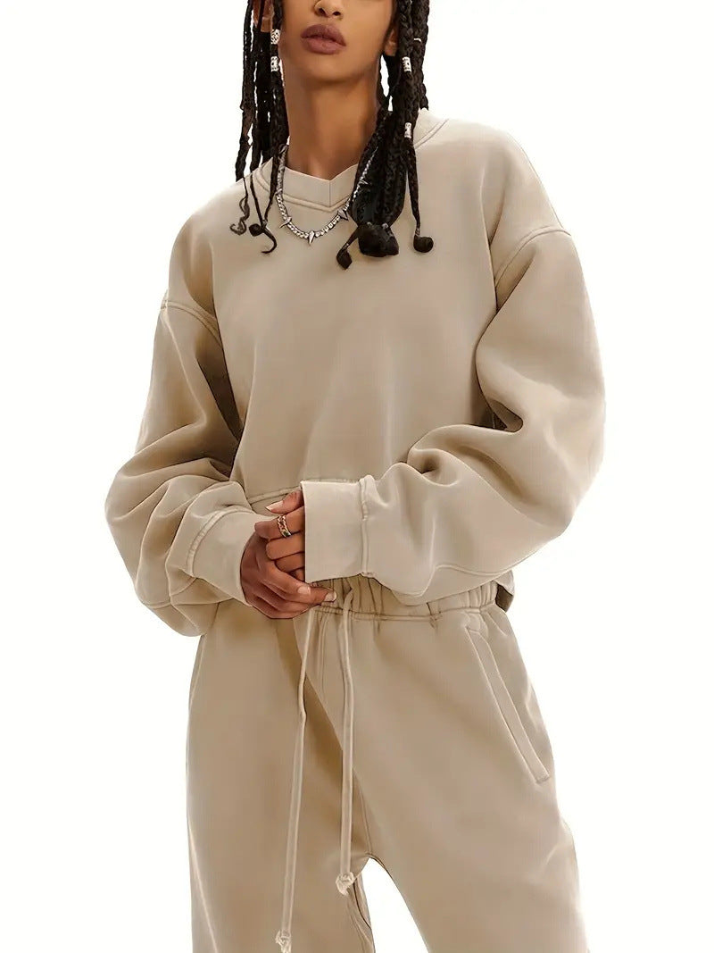 Pull-over sweat décontracté oversized pour dames avec une coupe décontractée Chic und Stil