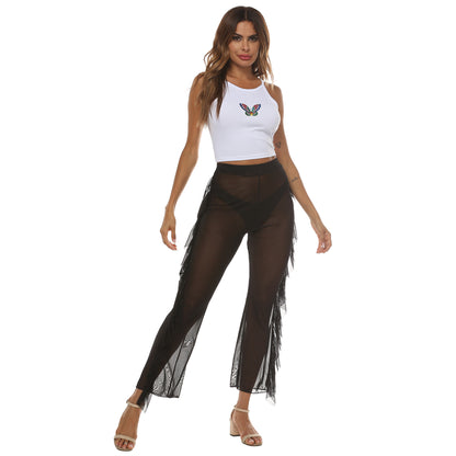 Women Transparent Mesh Beach Pants Chic and Style