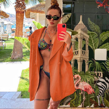 Blazer oversize décontracté pour femmes avec une coupe moderne et des détails élégants Chic und Stil